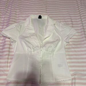 a new day White Button Down Shirt